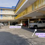 Over sized Vehicle parking at the Wharf Inn